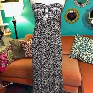 Bohemian Strapless Maxi Dress